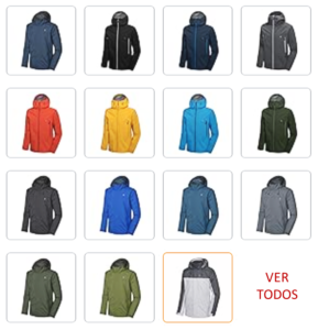 LDA chaqueta impermeable 15 colores