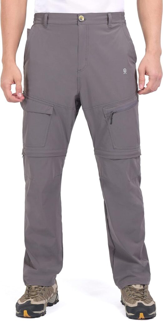 Little Donkey Andy Mens Stretch Convertible Pants, Zip-Off Quick-Dry Hiking Pants, UV Protection, Lightweight