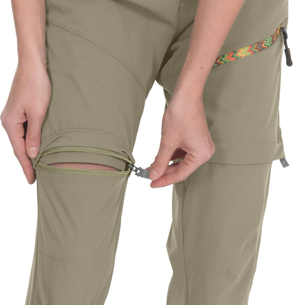 Little Donkey Andy Womens Hiking Pants Lightweight Convertible Zip-Off Pants Quick Dry UPF 50