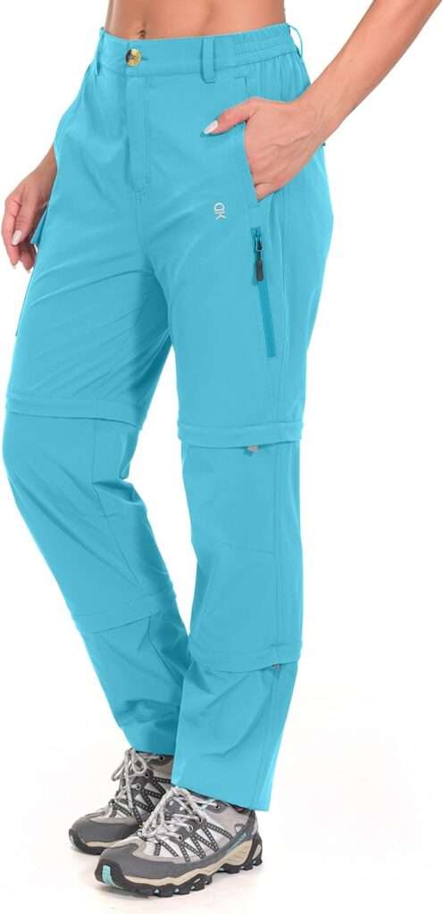 Little Donkey Andy Womens Stretch Convertible Pants, Zip-Off Quick-Dry Hiking Pants